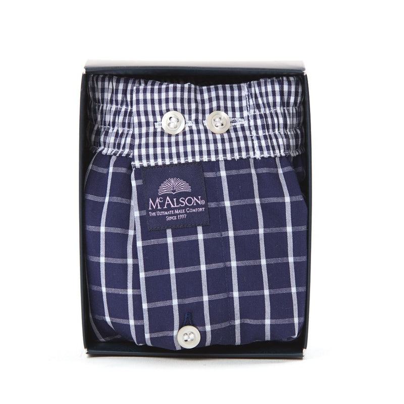 M0220 - Checkered navy blue