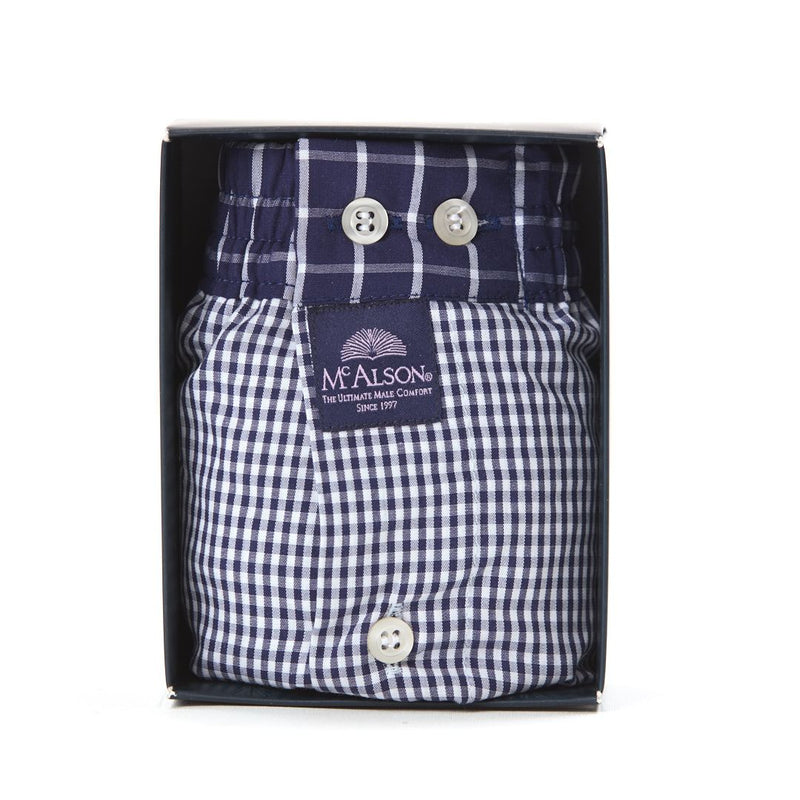 M0221 - Gingham navy blue