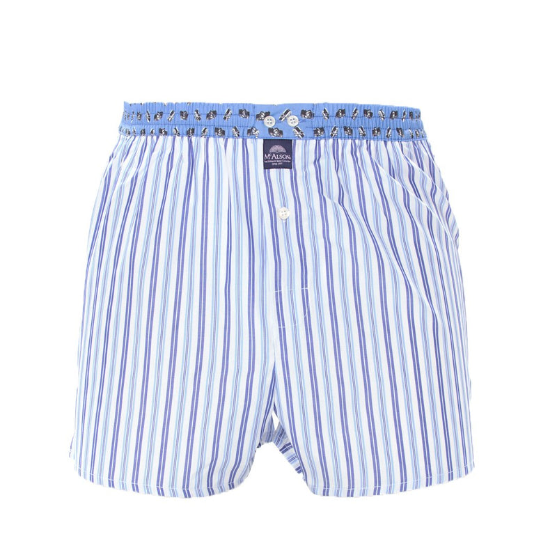 M4123 - Striped blue & white