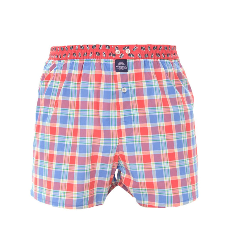 M4129 - gingham red & blue