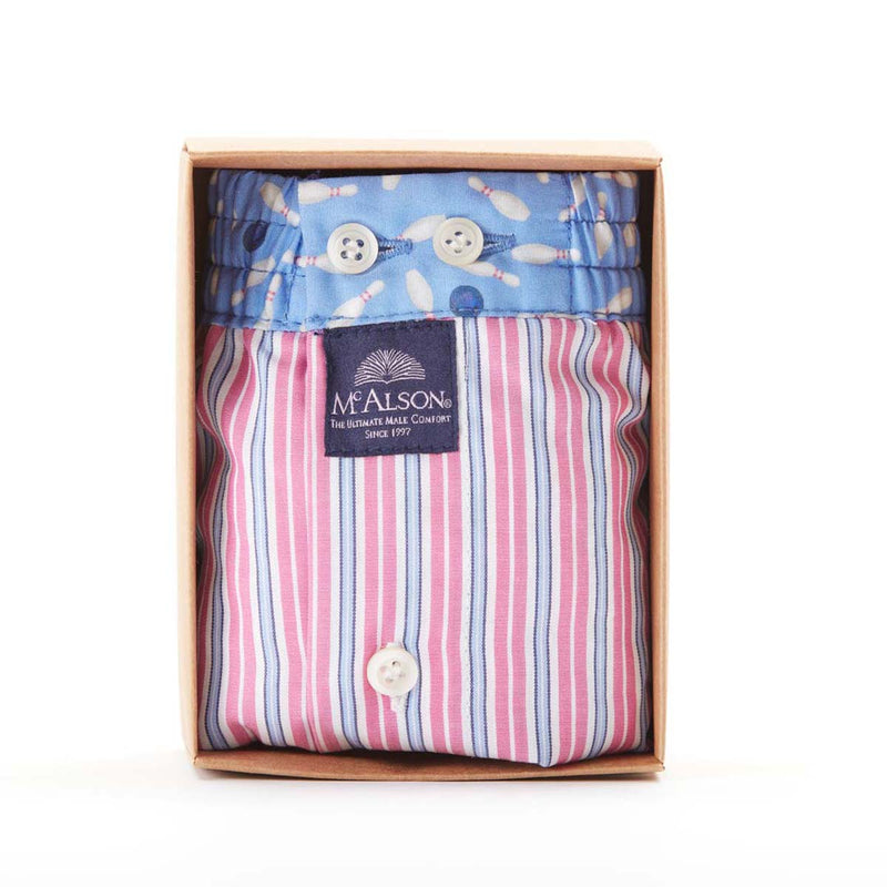 M4404 - Striped pink & blue