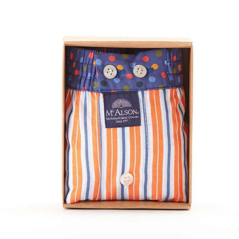 M4418 - Striped orange & blue