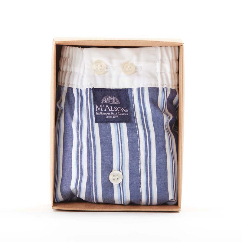 M4424 - Striped navy & white