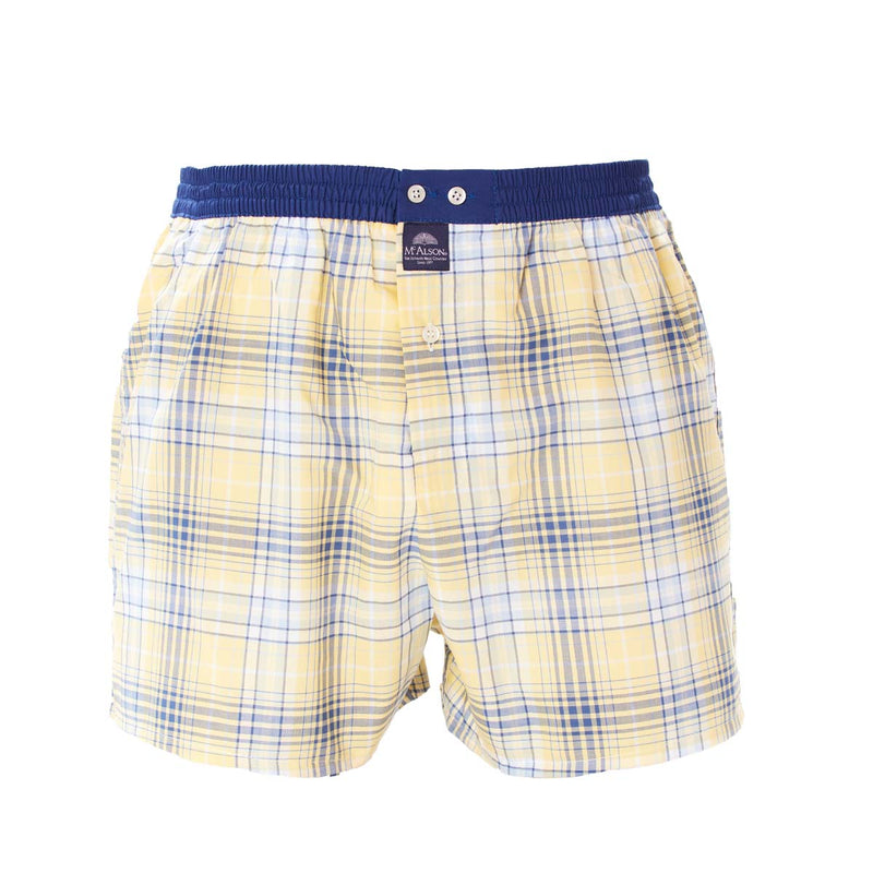 M4528 - Madras yellow & blue