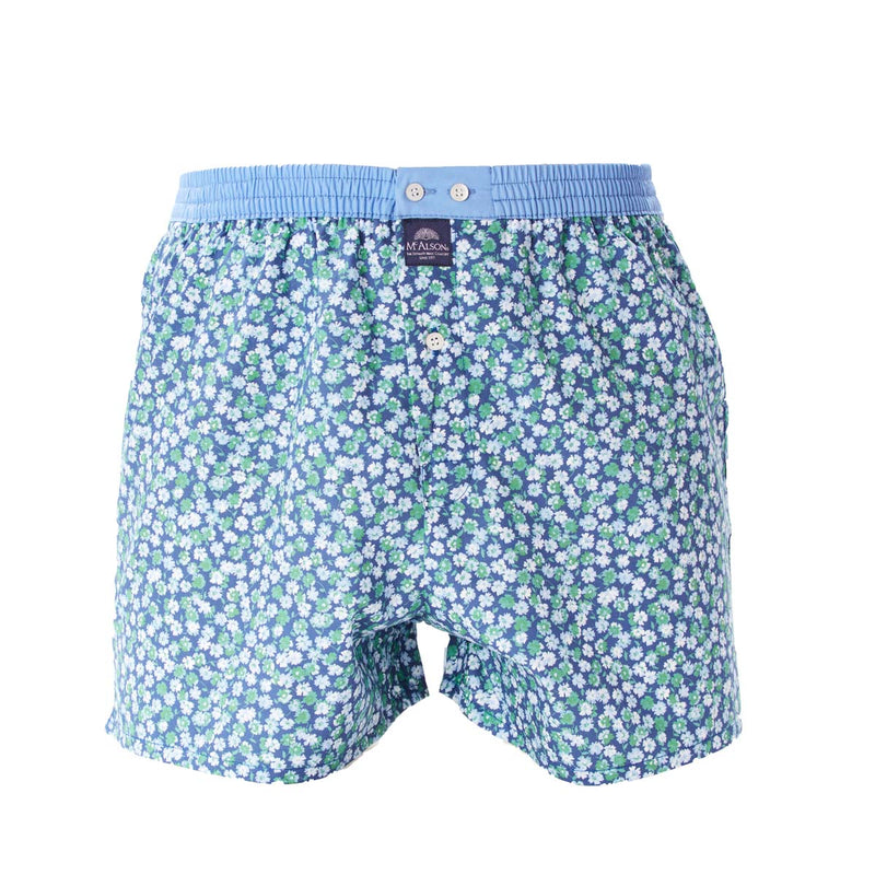 M4563 - Flowers blue & green