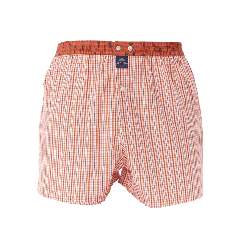 M4652 - Checkered orange & white