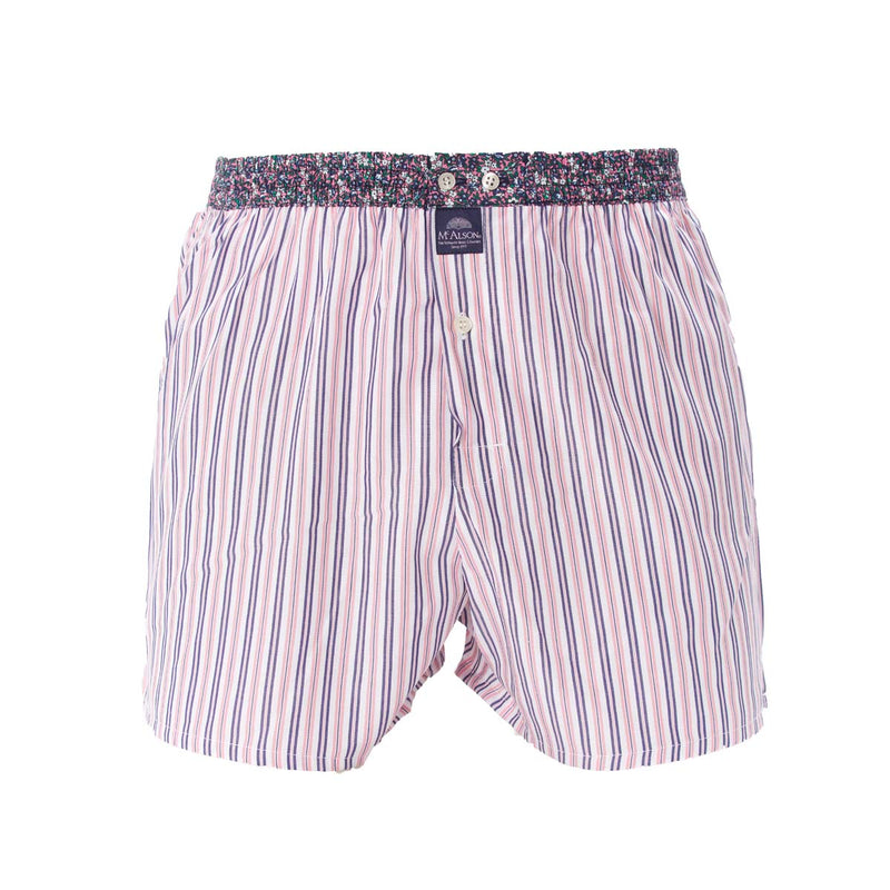 M4655 - Striped pink & navy